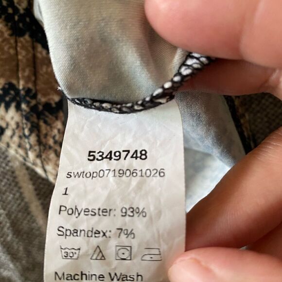 Shein Animal Pribt Cropped Top M - Picture 6 of 6